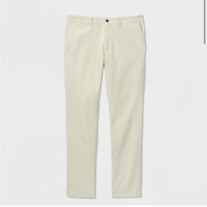 New! Men's Goodfellow Slim Fit Ivory Chino Pants